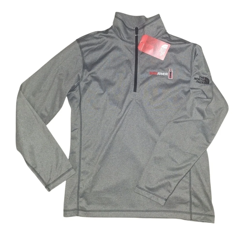 The North Face Bodyarmor Charcoal Quarter-Zip Lightweight Fleece Pullover Size M